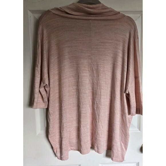 Ann Taylor Factory Top Size L /XL Blush Pink Sweater Blouse Dolman Short Sleeve - Picture 4 of 10